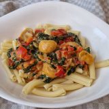 Toscaanse spinazie met champignons